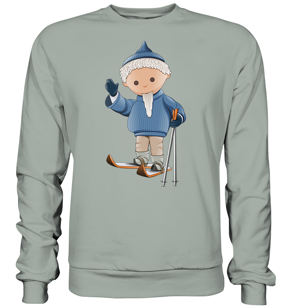 DDR Ostalgie Pullover Unisex • UNSER SANDMÄNNCHEN - AUF SKIERN (PU 422)