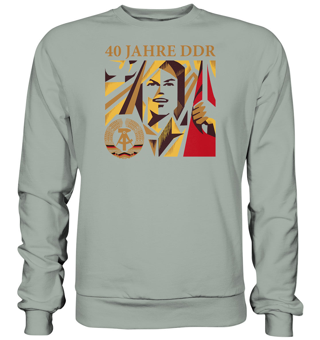 DDR Ostalgie Pullover Unisex • 40 JAHRE DDR - BRIEFMARKE - Basic Sweatshirt