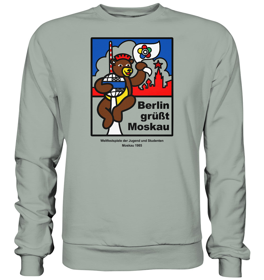 DDR Ostalgie Pullover Unisex • WELTFESTSPIELE DER JUGEND, MOSKAU 1985