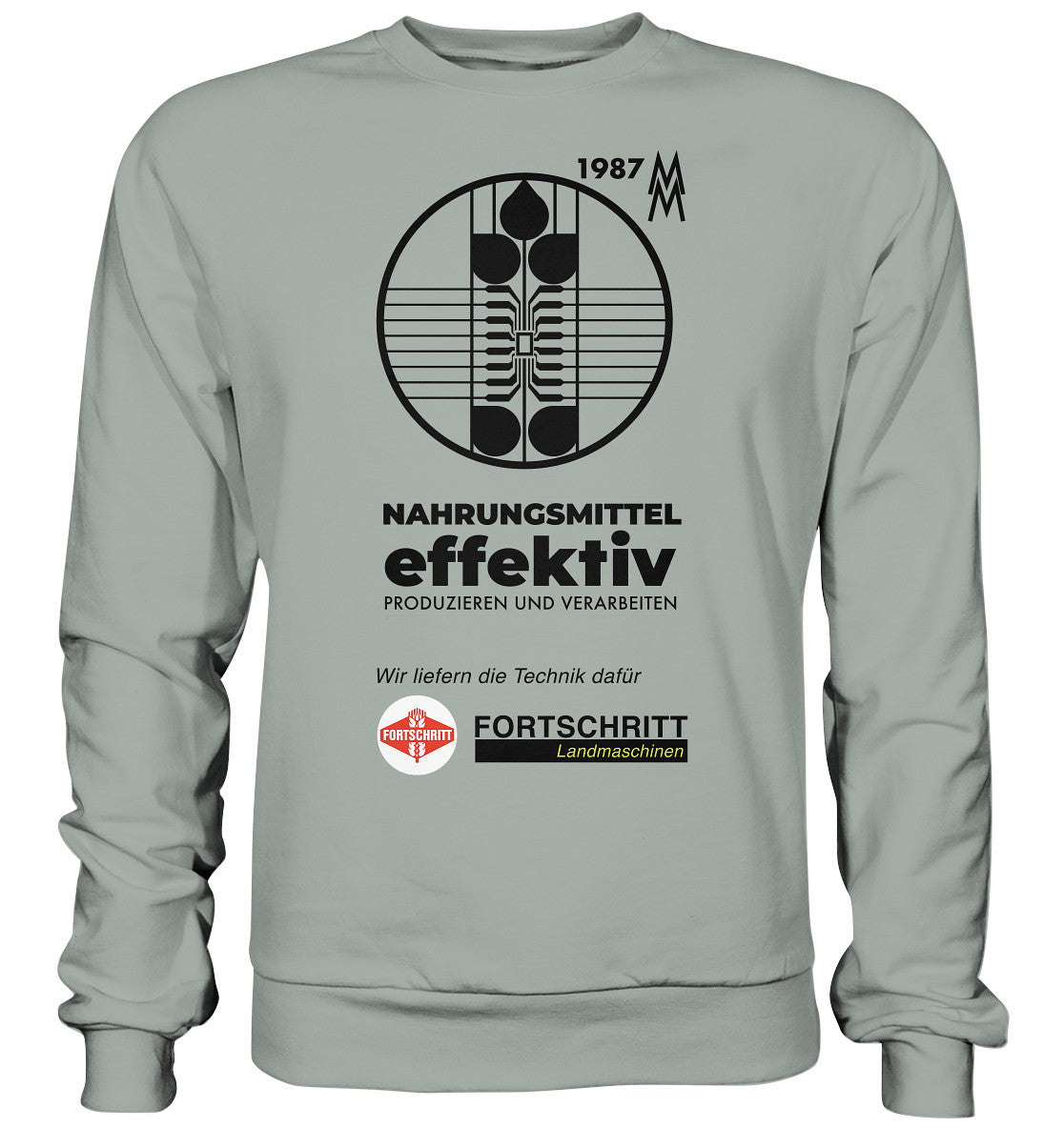 DDR Ostalgie Pullover Unisex • FORTSCHRITT LANDMASCHINEN - MESSE LEIPZIG 1987