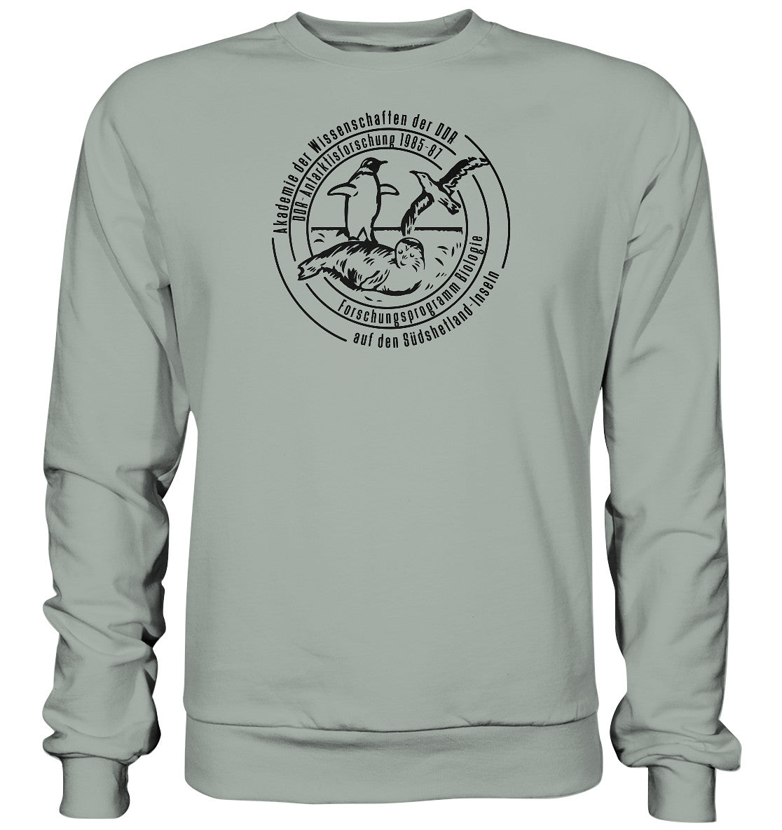DDR Ostalgie Pullover Unisex • ANTARKTISFORSCHUNG DER DDR - 1985-1987 - POSTSTEMPEL
