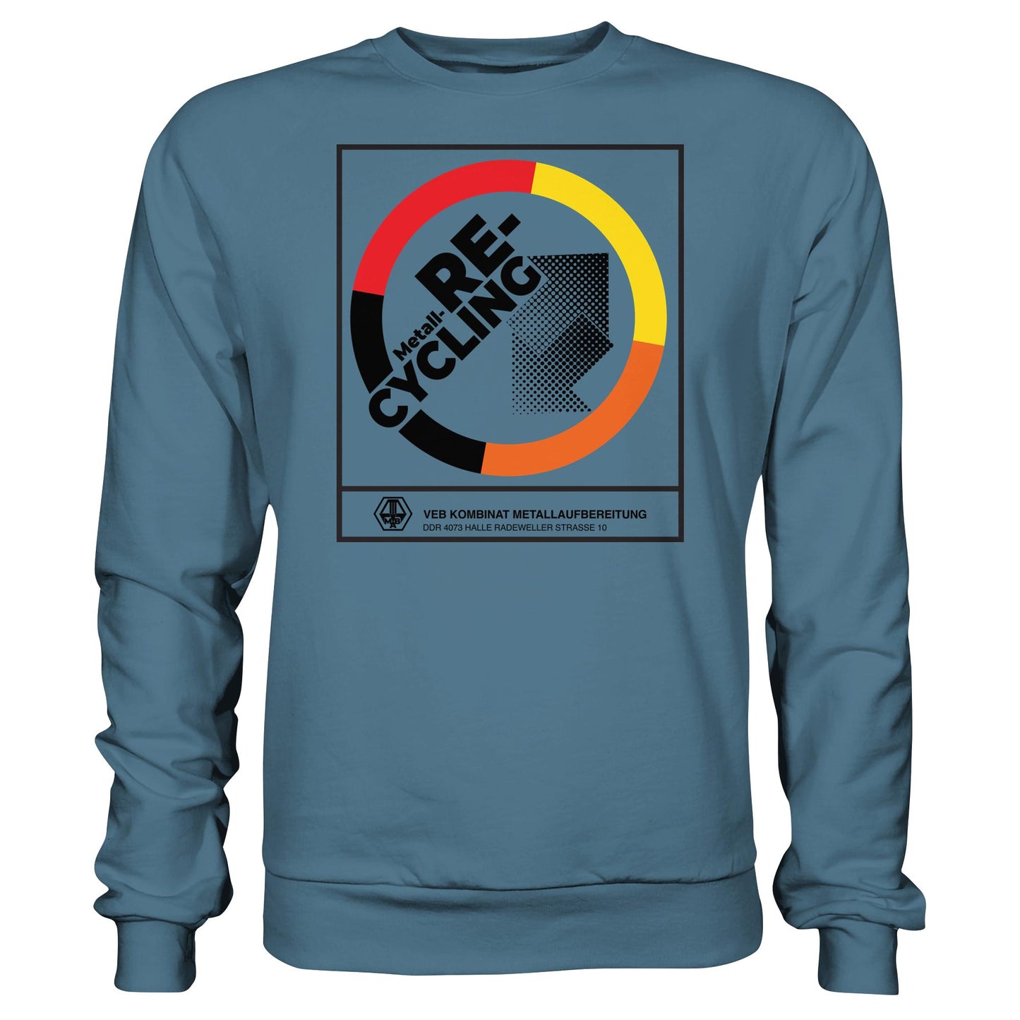 DDR Ostalgie Pullover Unisex • VEB KOMBINAT METALLAUFBEREITUNG HALLE