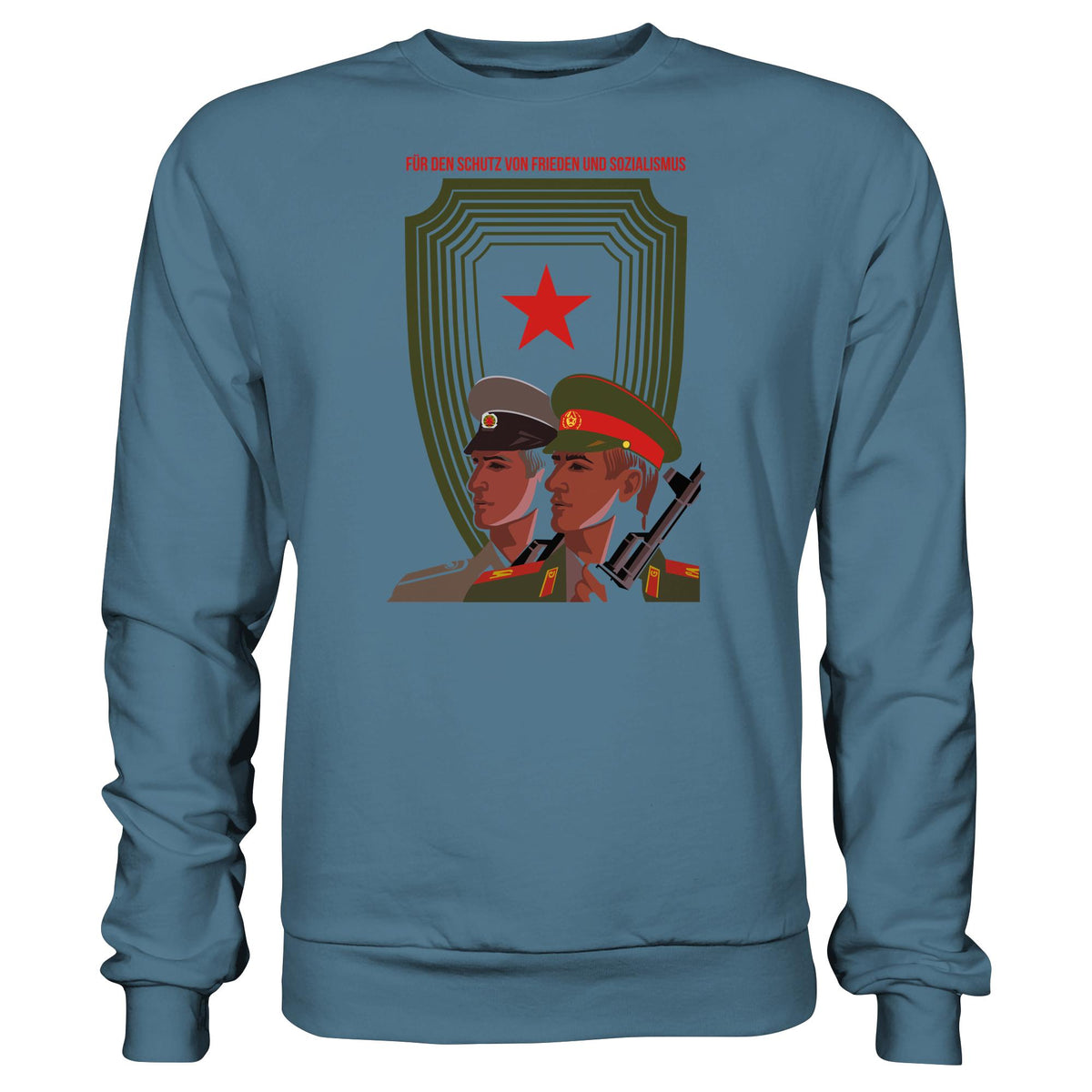 DDR Ostalgie Pullover Unisex • NVA UND CA - FÜR DEN SCHUTZ VON FRIEDEN