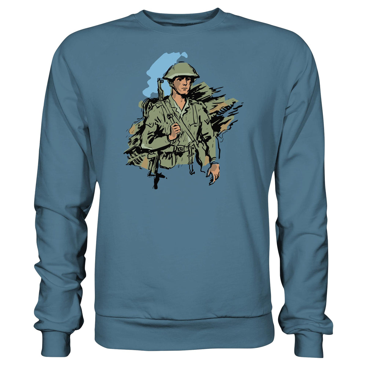 DDR Ostalgie Pullover Unisex • NVA-SOLDAT (ORIGINAL-ILLUSTRATION)