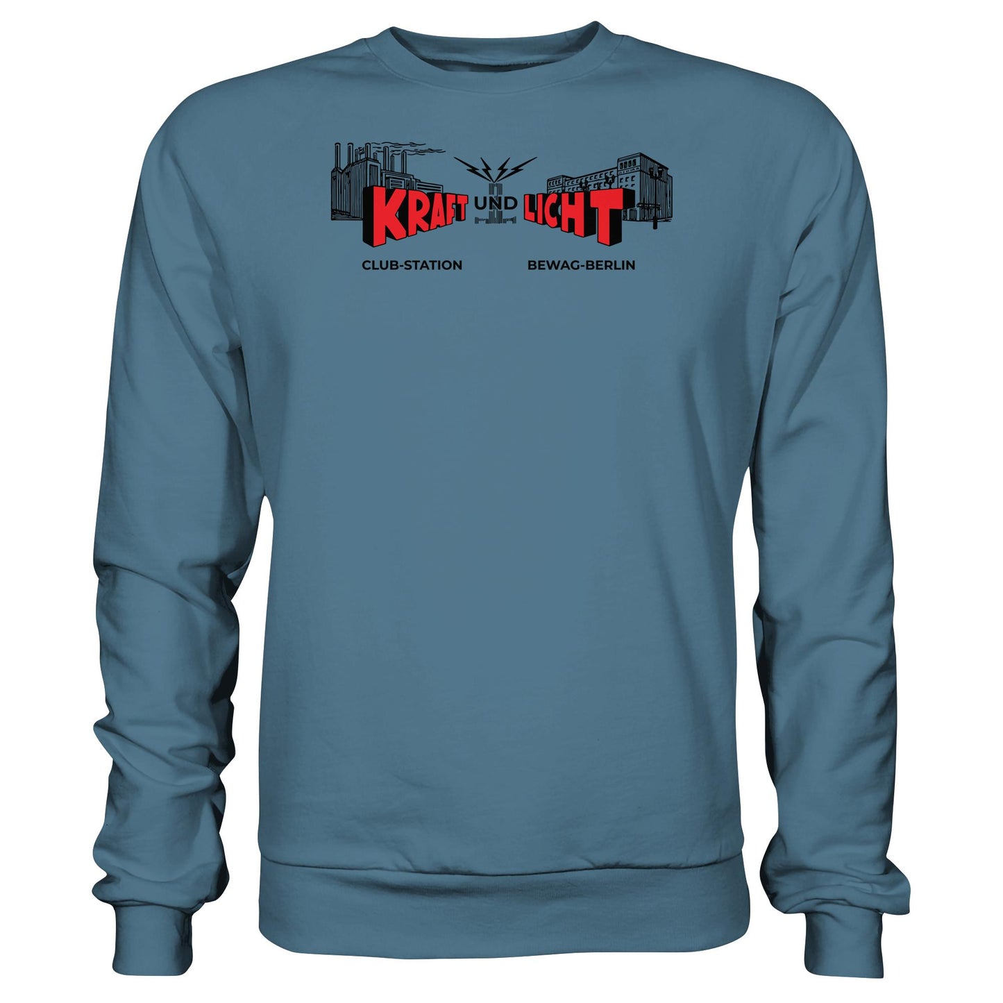 DDR Ostalgie Pullover Unisex • KRAFT UND LICHT - BEWAG BERLIN