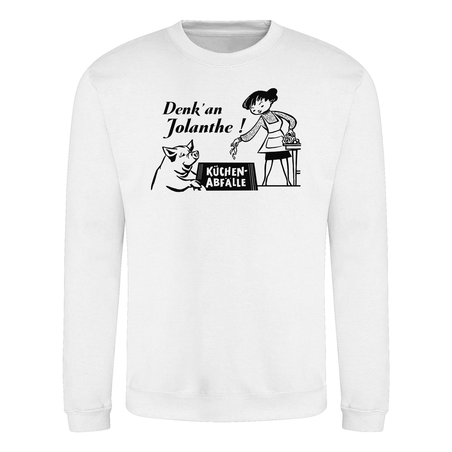 DDR Ostalgie Pullover Unisex • DENK' AN JOLANTHE! KÜCHENABFÄLLE - ORIGINAL ILLUSTRATION
