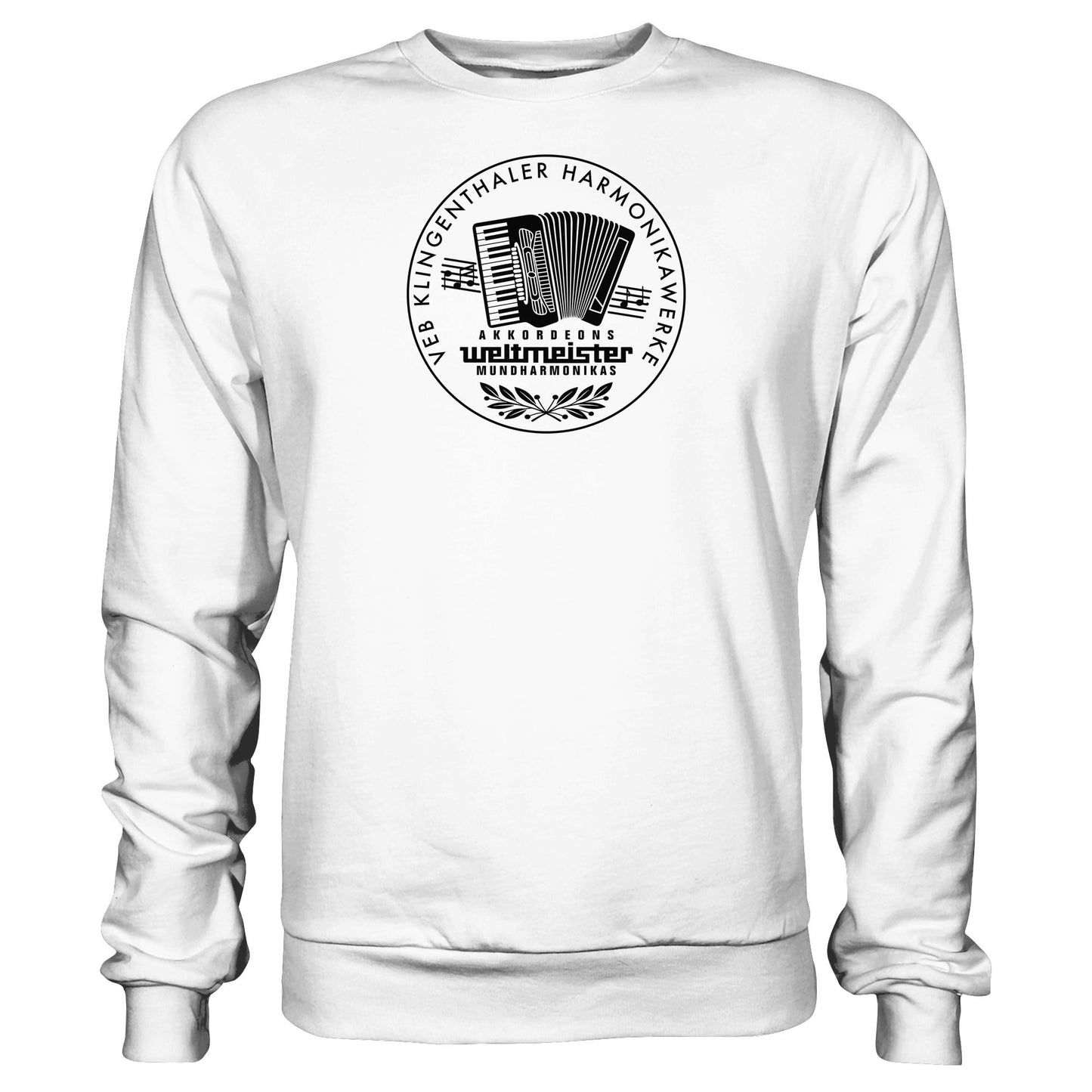 DDR Ostalgie Pullover Unisex • WELTMEISTER VEB KLINGENTHALER HARMONIKAWERKE