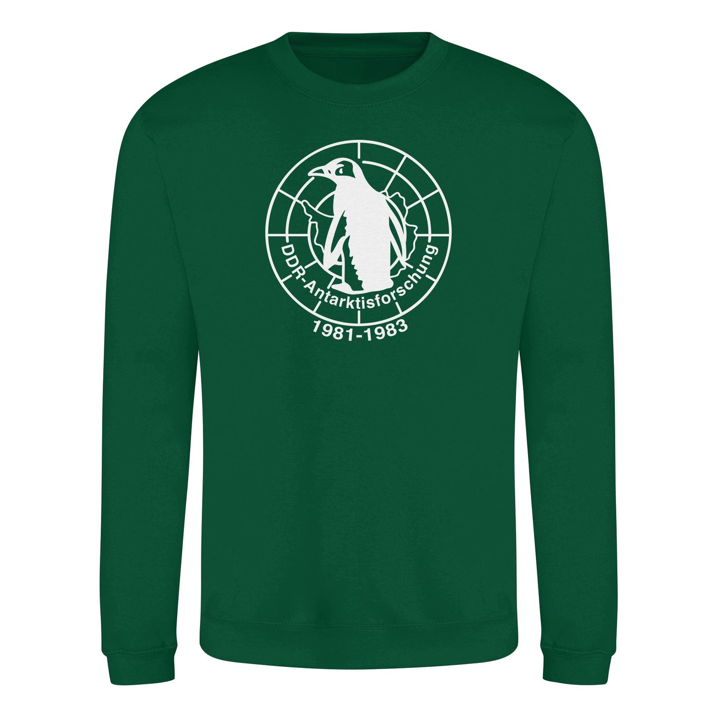 DDR Ostalgie Pullover Unisex • ANTARKTISFORSCHUNG DER DDR - 1981-1983, POSTSTEMPEL