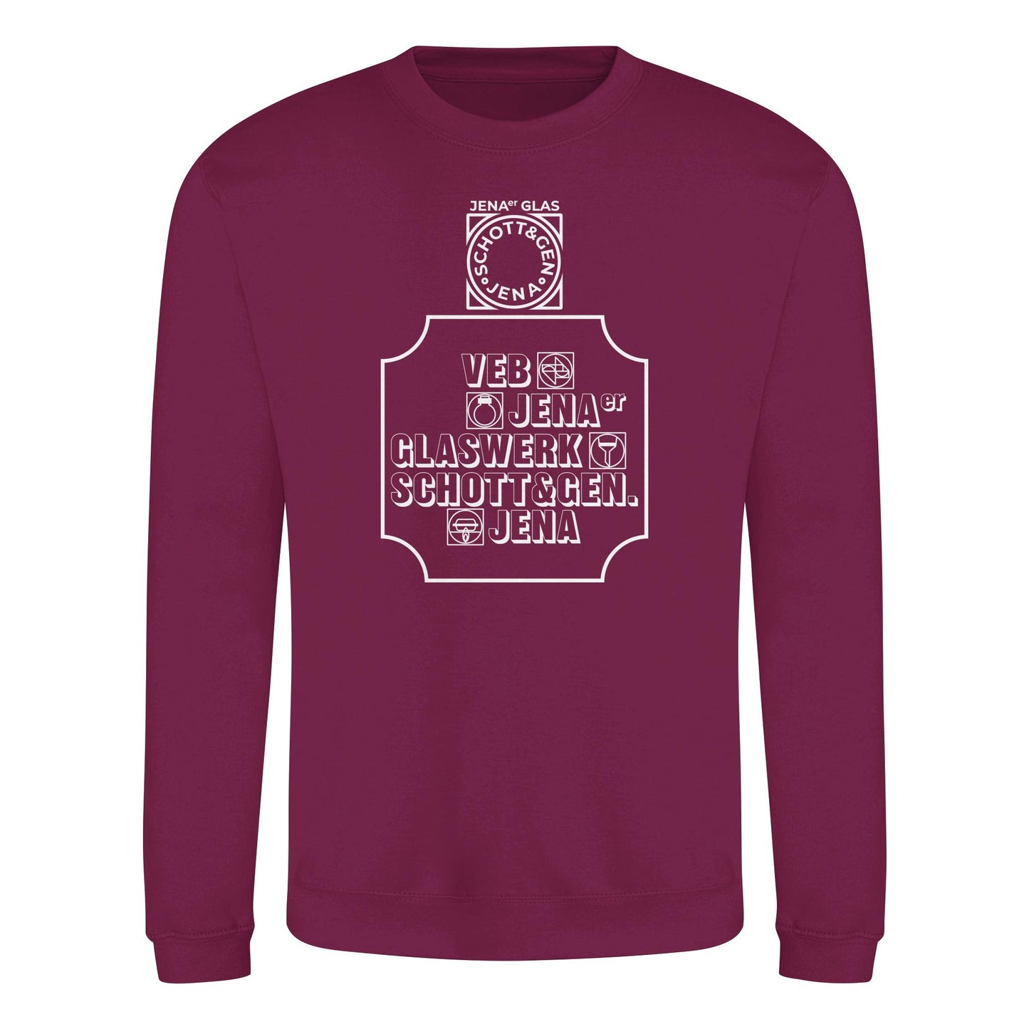 DDR Ostalgie Pullover Unisex • VEB JENAER GLASWERK