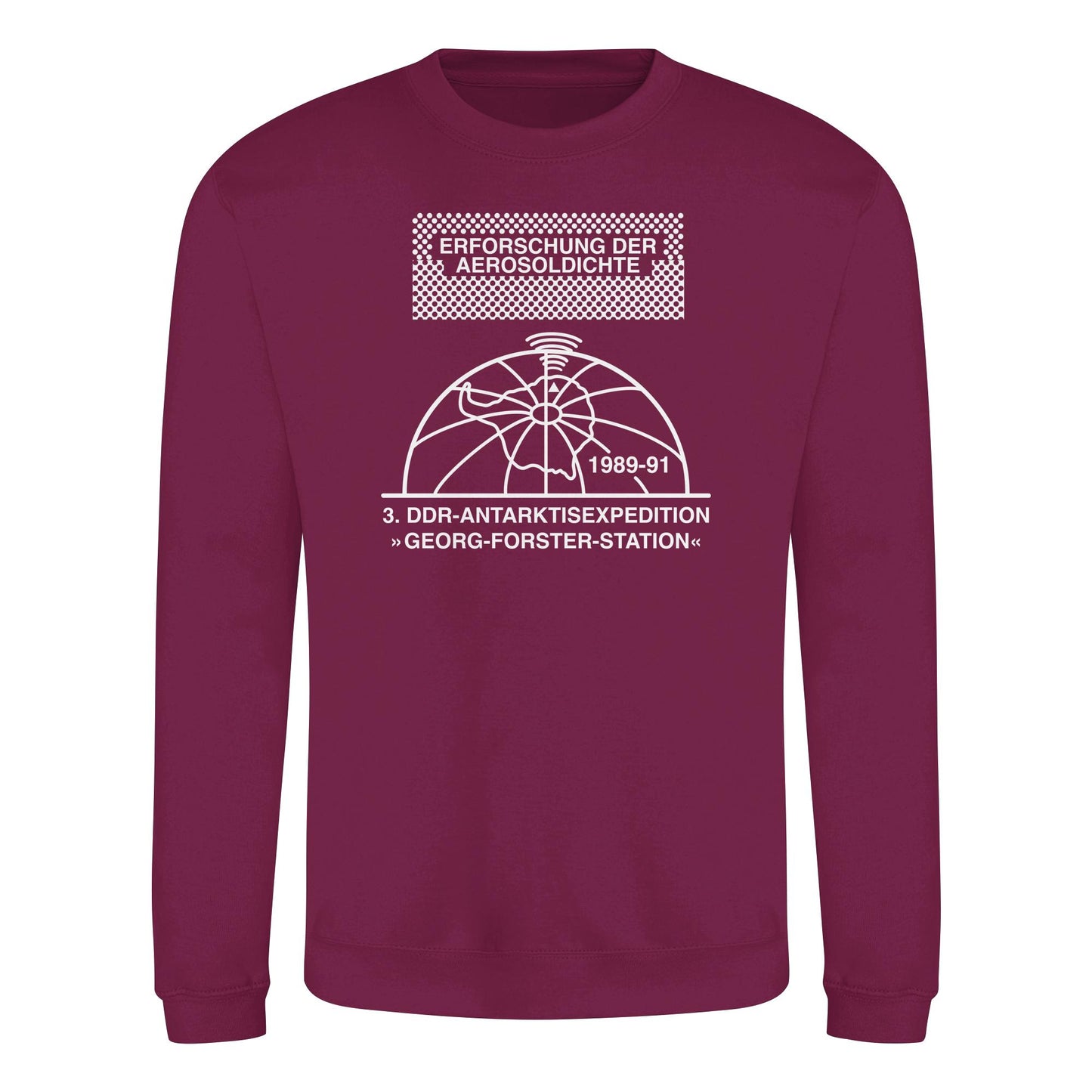 DDR Ostalgie Pullover Unisex • ANTARKTISEXPEDITION, ERFORSCHUNG DER AEROSOLDICHTE