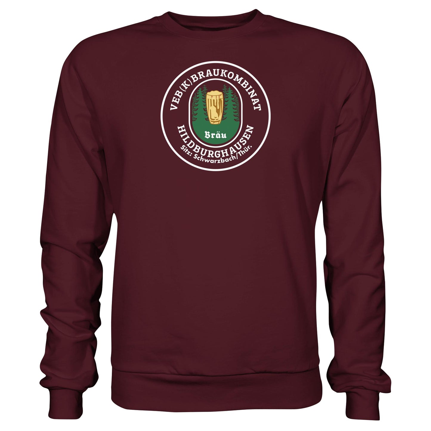 DDR Ostalgie Pullover Unisex • VEB BRAUKOMBINAT HILDBURGHAUSEN BIER