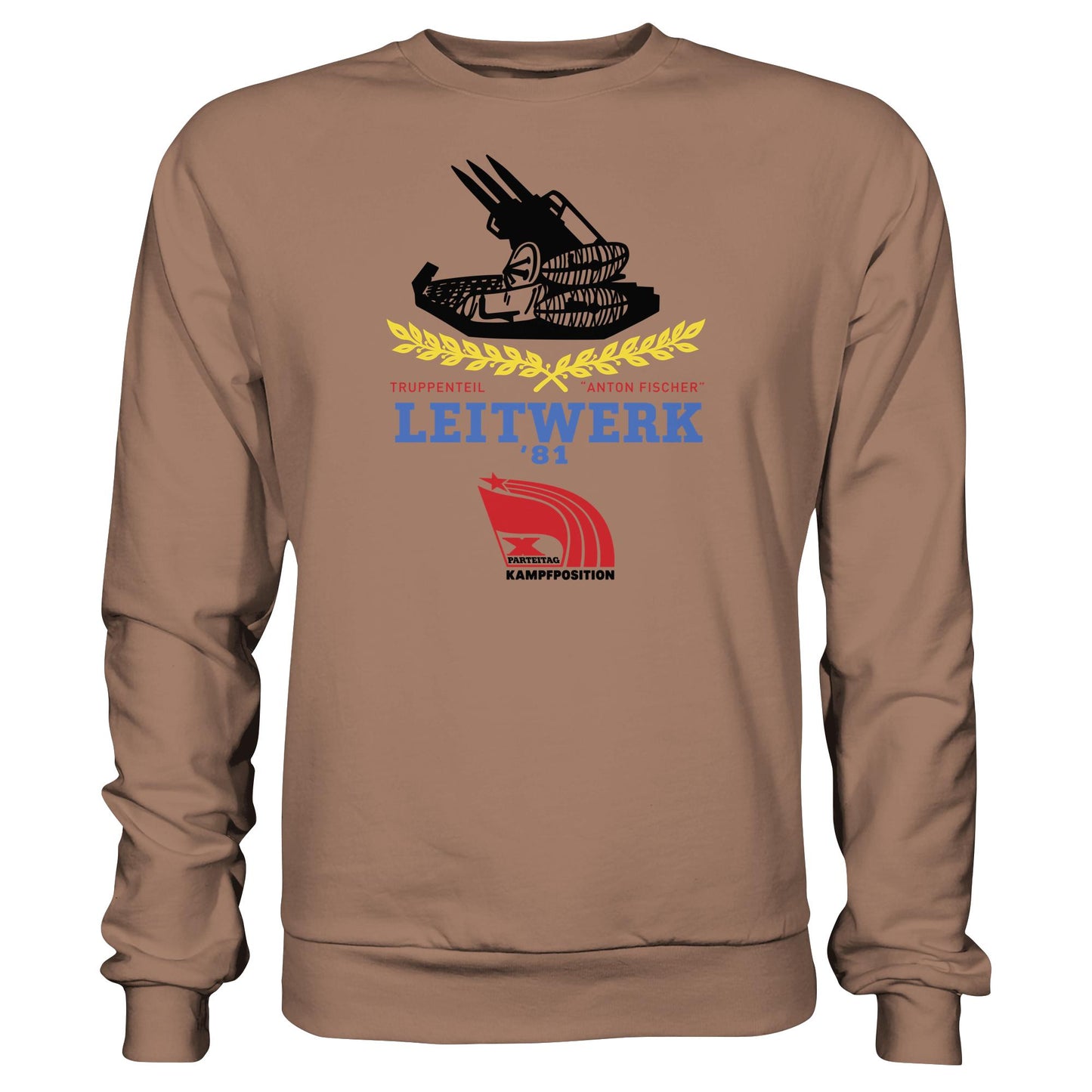 DDR Ostalgie Pullover Unisex • LEITWERK 81, TRUPPENTEIL ANTON FISCHER