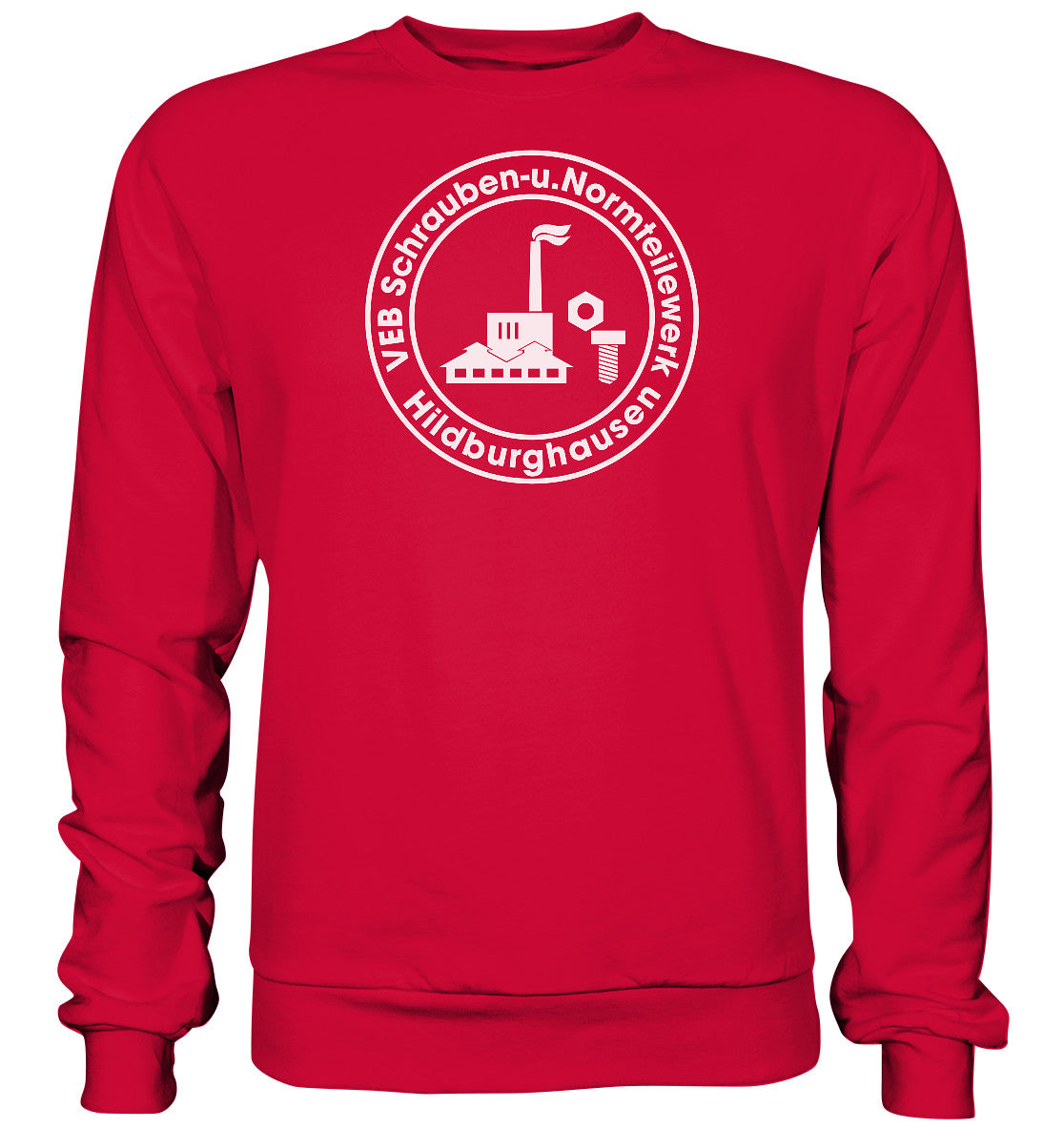 DDR Ostalgie Pullover Unisex • VEB SCHRAUBEN- U. NORMTEILE HILDBURGHAUSEN
