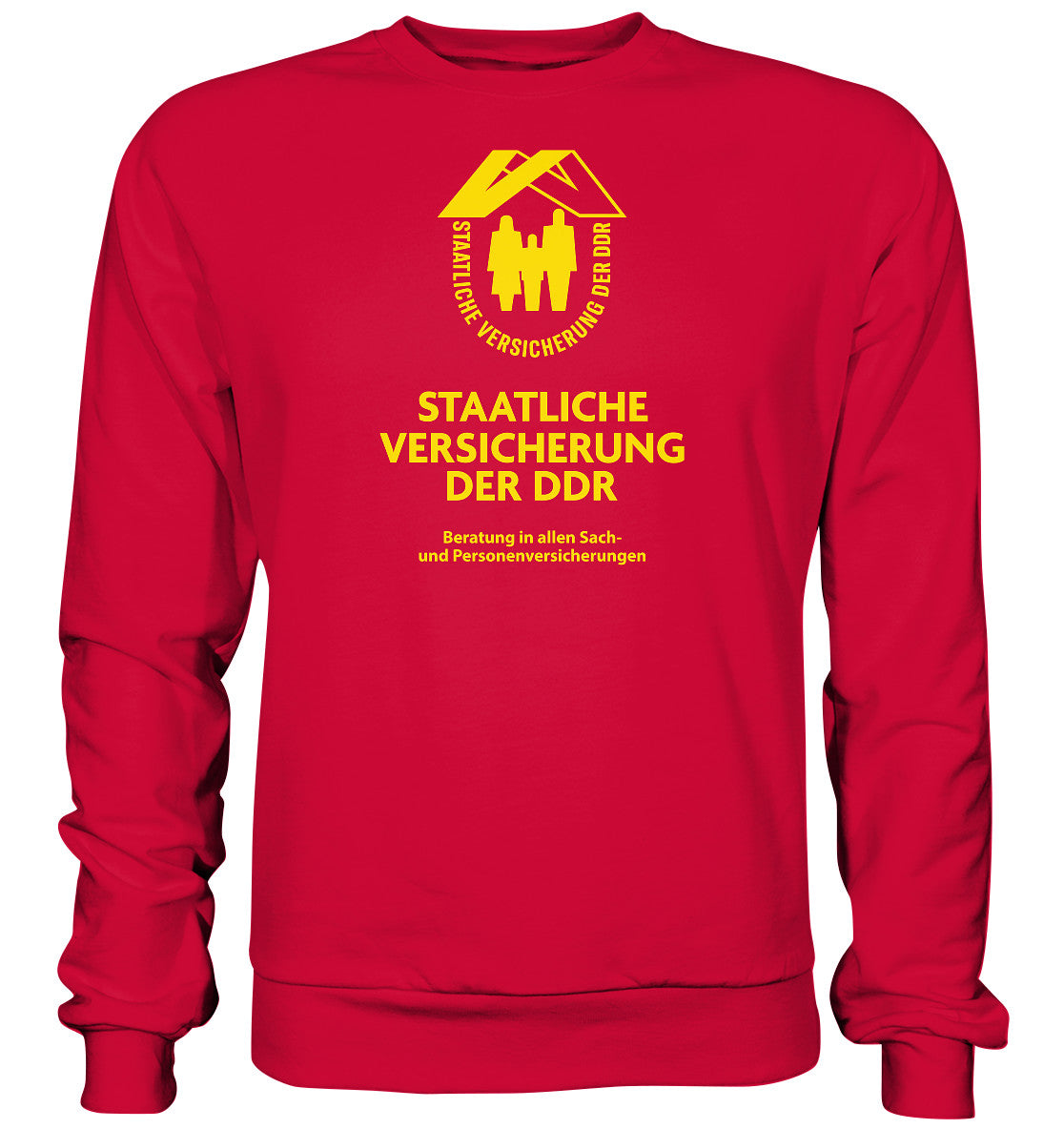 DDR Ostalgie Pullover Unisex • STAATLICHE VERSICHERUNG DER DDR
