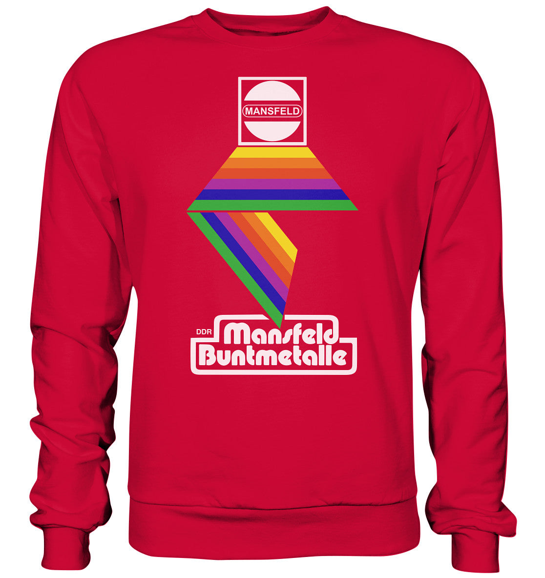 DDR Ostalgie Pullover Unisex • DDR MANSFELD BUNTMETALLE