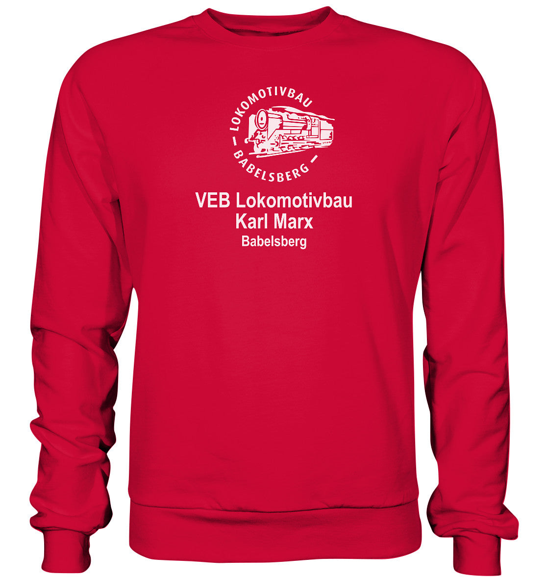 DDR Ostalgie Pullover Unisex • VEB LOKOMOTIVBAU BABELSBERG