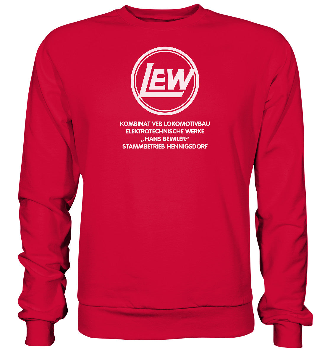 DDR Ostalgie Pullover Unisex • LEW - VEB LOKOMOTIVBAU HENNIGSDORF
