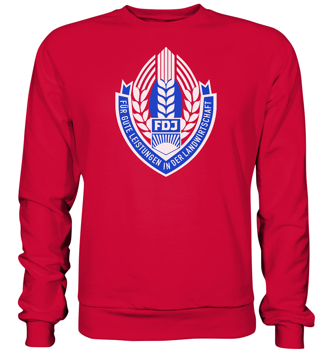DDR Ostalgie Pullover Unisex • FDJ - FÜR GUTE LEISTUNGEN IN DER LANDWIRTSCHAFT