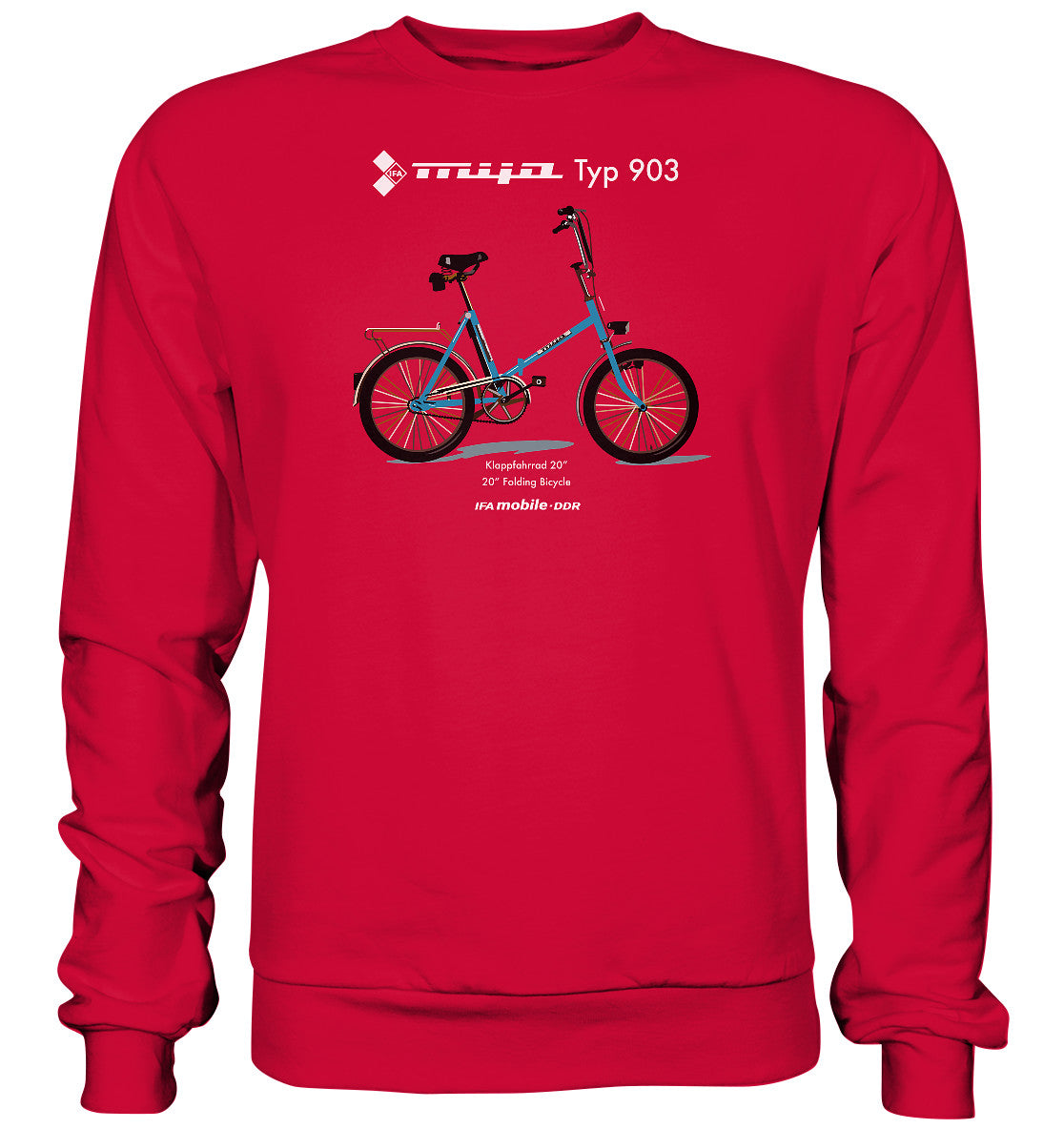 DDR Ostalgie Pullover Unisex • MIFA KLAPPRAD TYP 903 - ORIGINAL WERBUNG