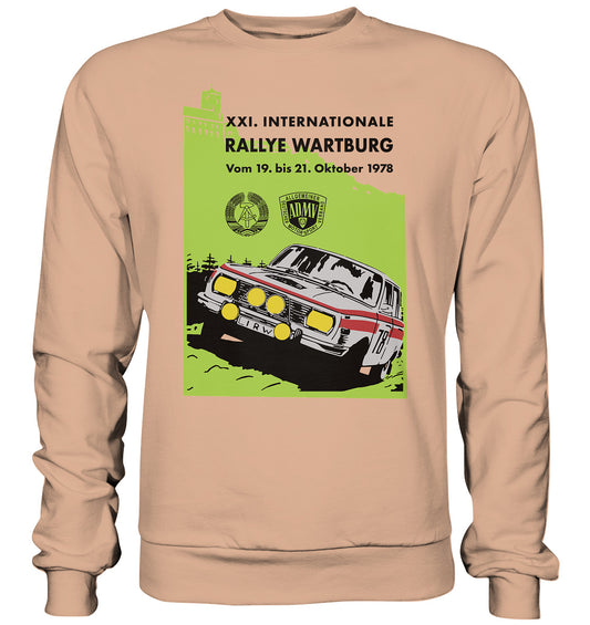 DDR Ostalgie Pullover Unisex • INTERNATIONALE RALLYE WARTBURG - 1978