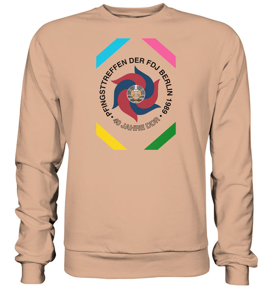 DDR Ostalgie Pullover Unisex • PFINGSTTREFFEN BERLIN 1989