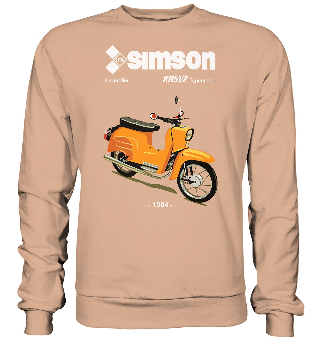 DDR Ostalgie Pullover Unisex • SIMSON SCHWALBE KR51-2 (ORIGINALPROSPEKT 1964)