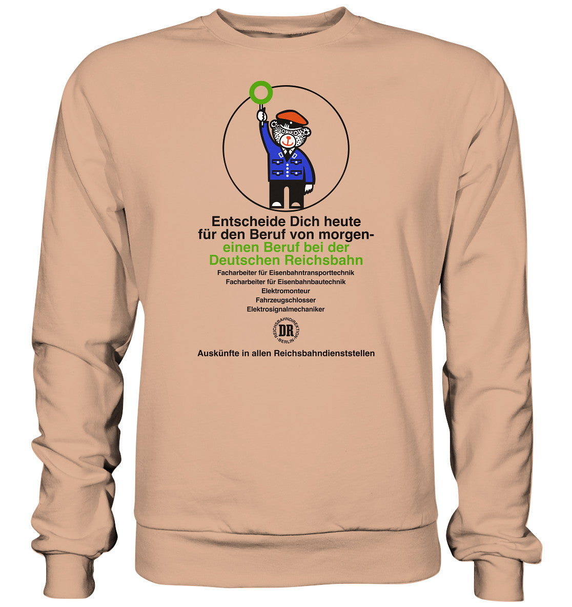 DDR Ostalgie Pullover Unisex • DEIN BERUF BEI DER DEUTSCHEN REICHSBAHN