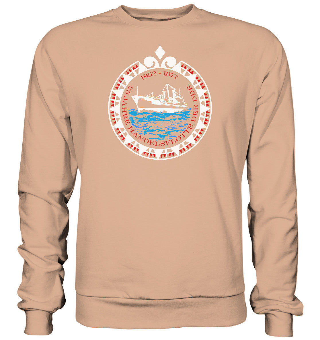 DDR Ostalgie Pullover Unisex • 25 JAHRE HANDELSFLOTTE DER DDR - dunkel