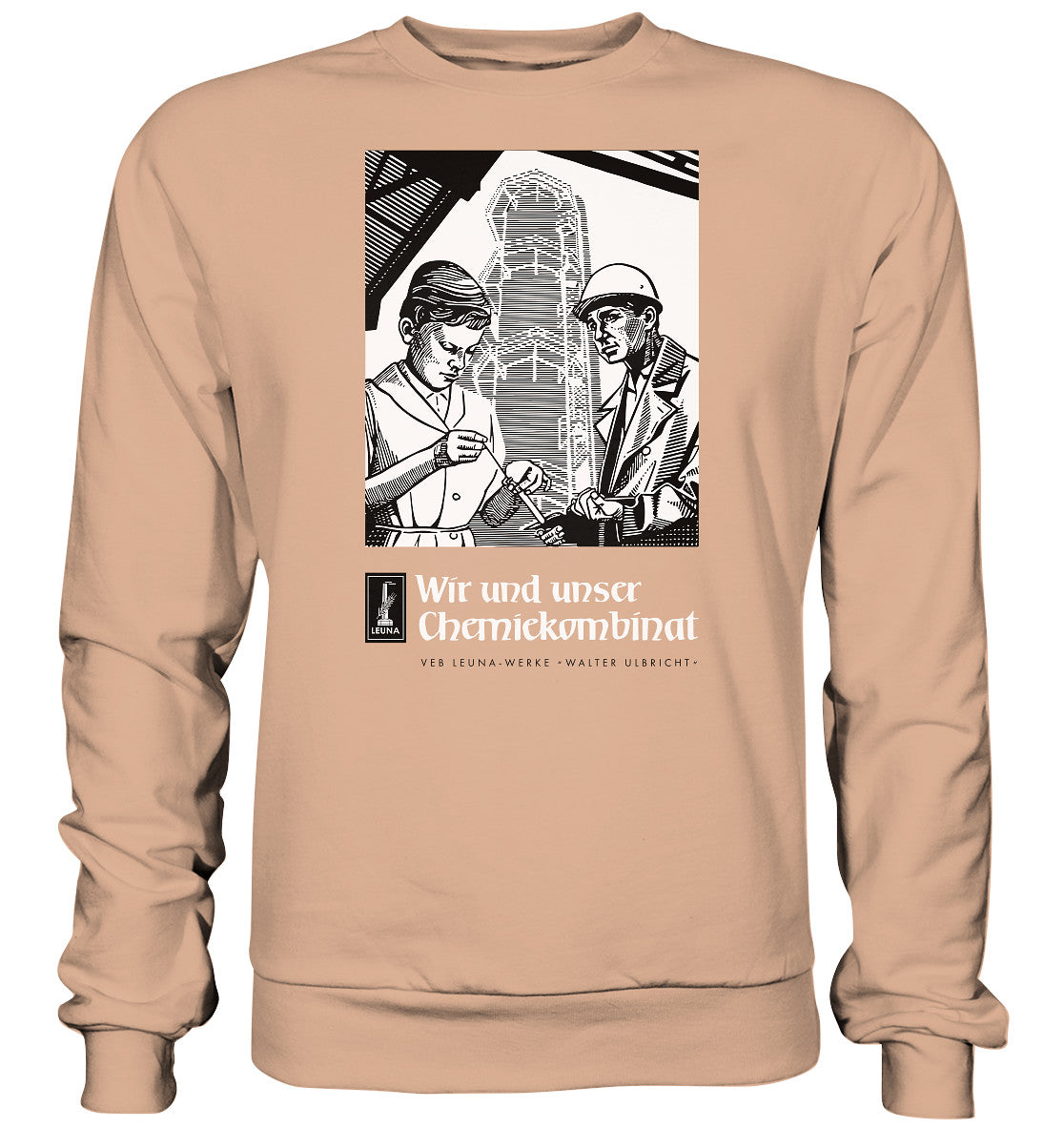 DDR Ostalgie Pullover Unisex • LEUNA WERKE WALTER ULBRICHT