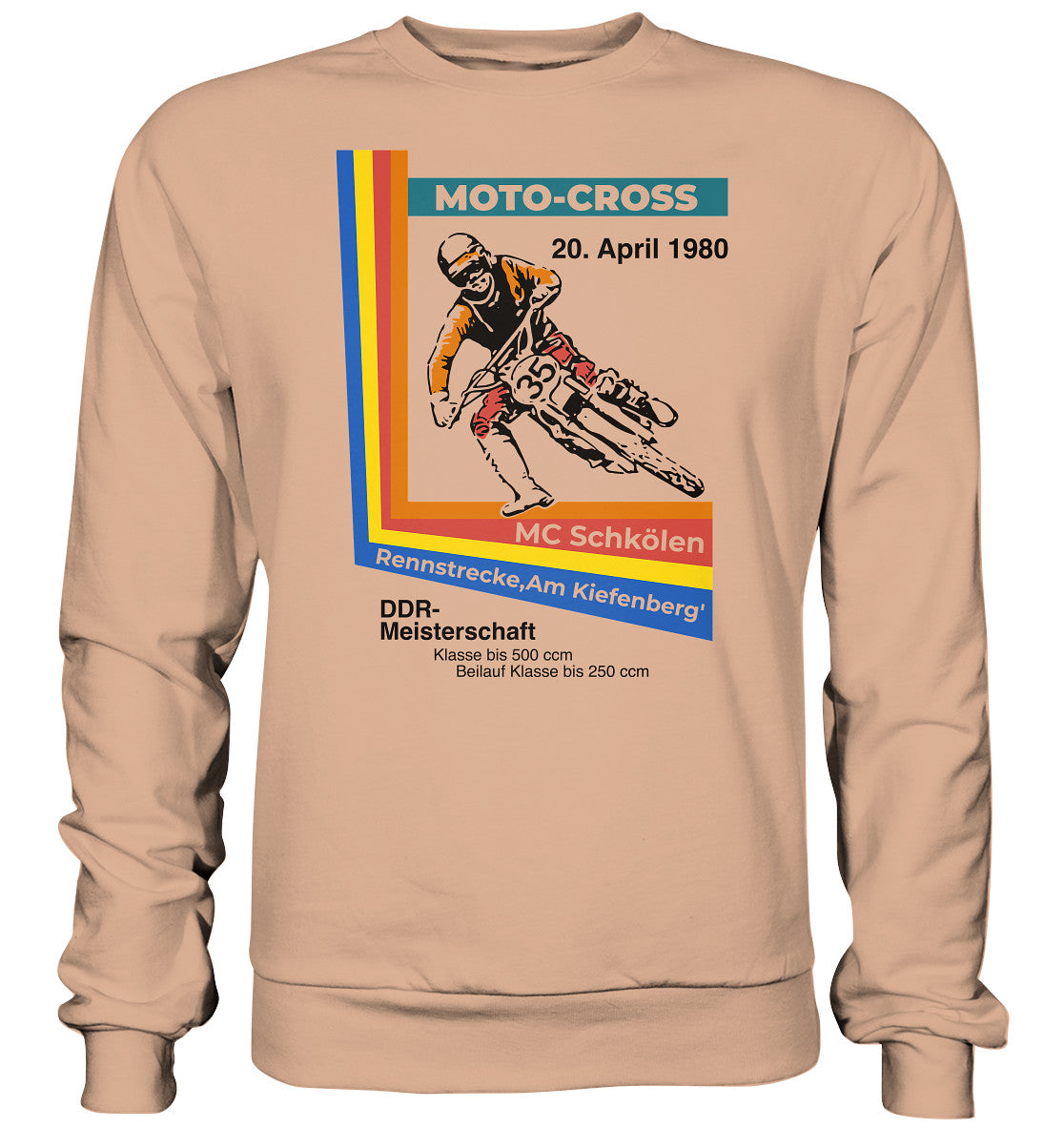 DDR Ostalgie Pullover Unisex • DDR MOTOCROSS MEISTERSCHAFT 1980