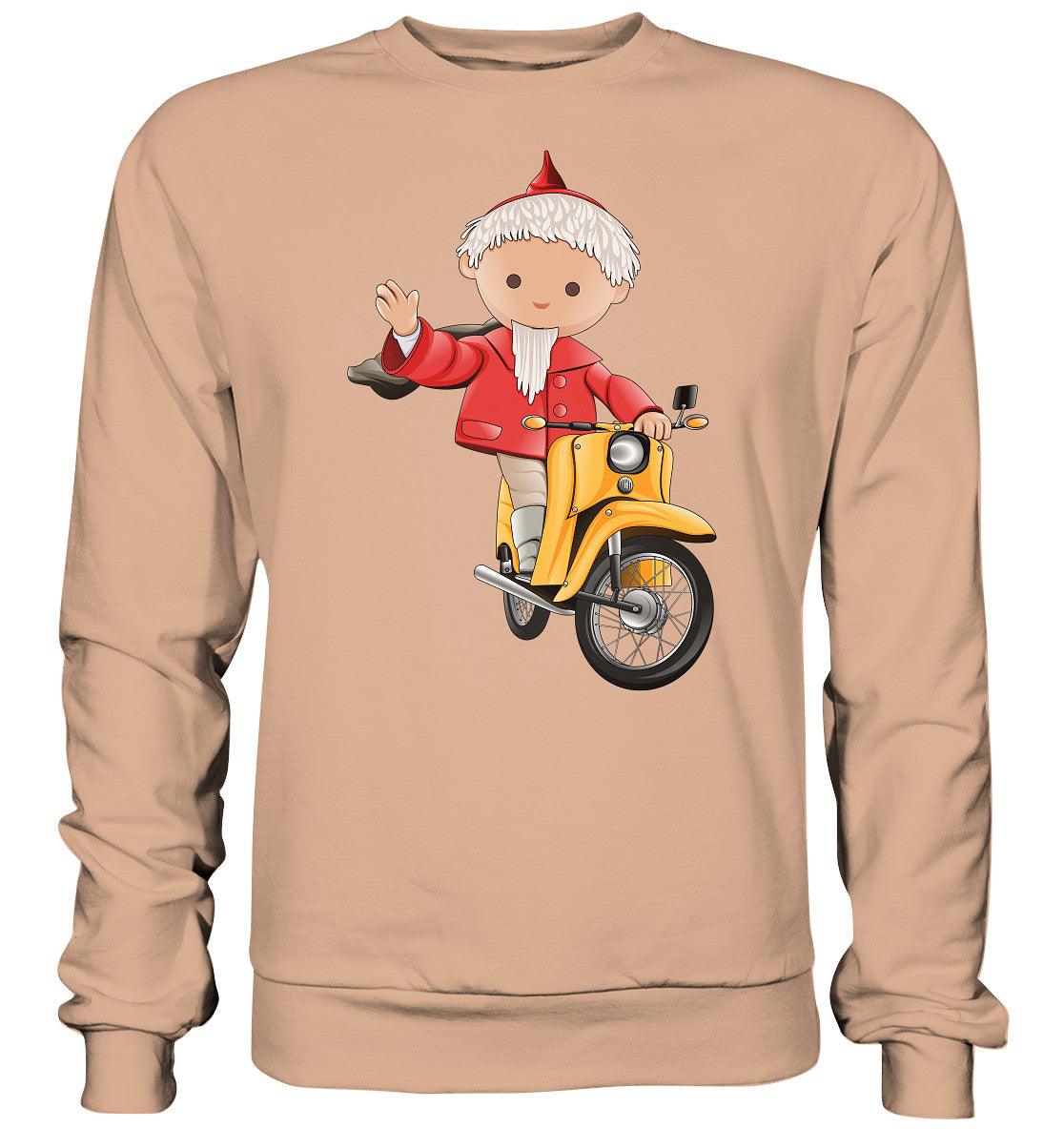 DDR Ostalgie Pullover Unisex • UNSER SANDMÄNNCHEN - AUF DER SCHWALBE - ROT (PU-137, 1973)