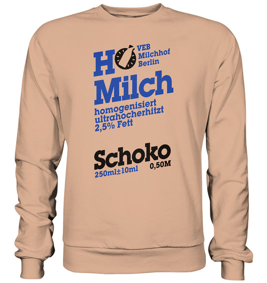 DDR Ostalgie Pullover Unisex •  VEB MILCHHOF BERLIN