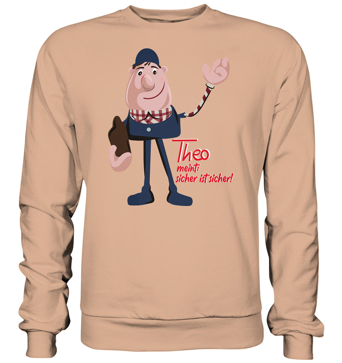 DDR Ostalgie Pullover Unisex • ARBEITSSCHUTZ THEO - SICHER IST SICHER