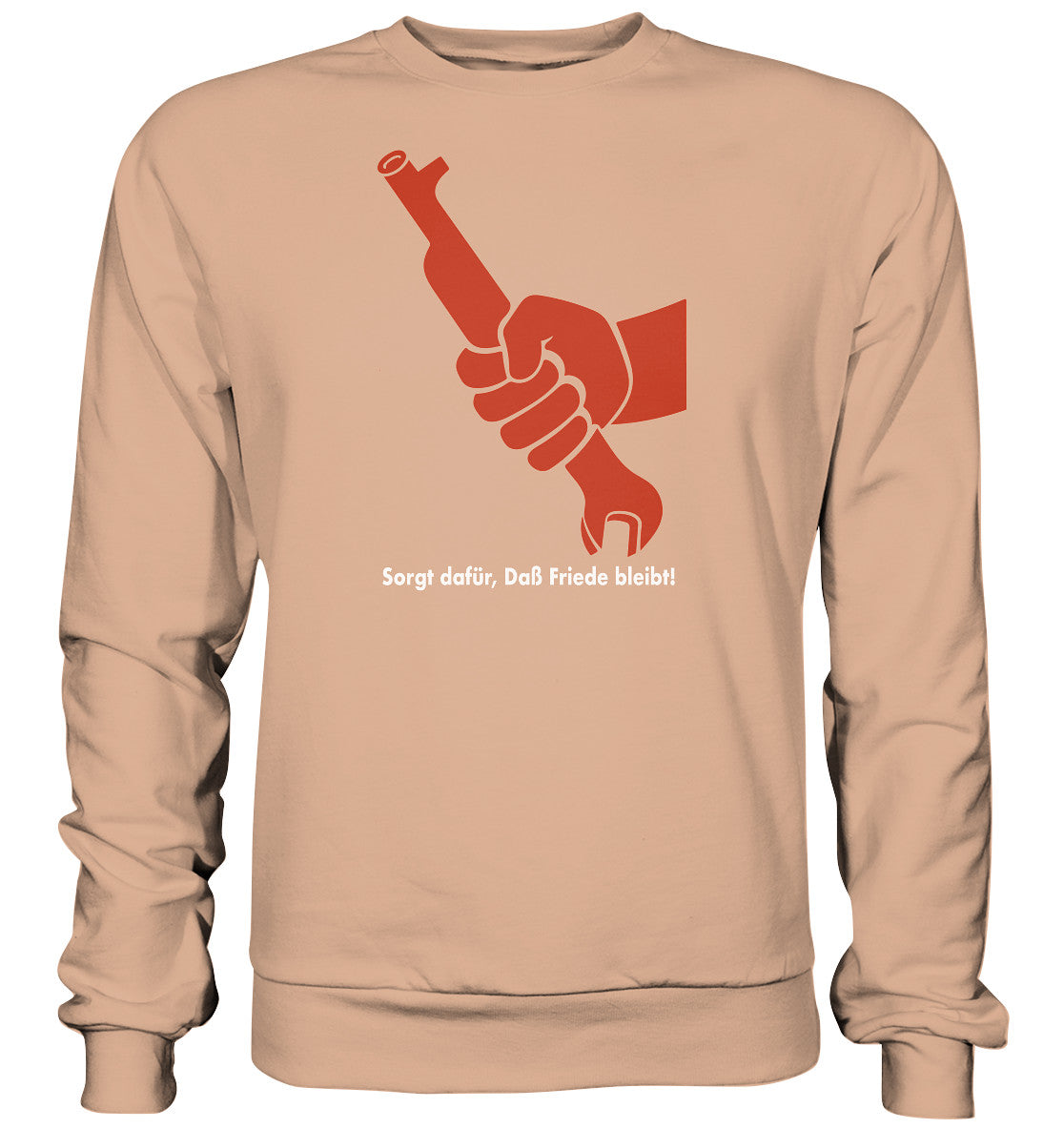 PULLOVER UNISEX • SORGT DAFÜR, DASS FRIEDE BLEIBT - DDR-PLAKAT 1982