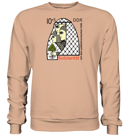 DDR Ostalgie Pullover Unisex • SOLIDARITÄT MIT DEM PALÄSTINENSISCHEN VOLK