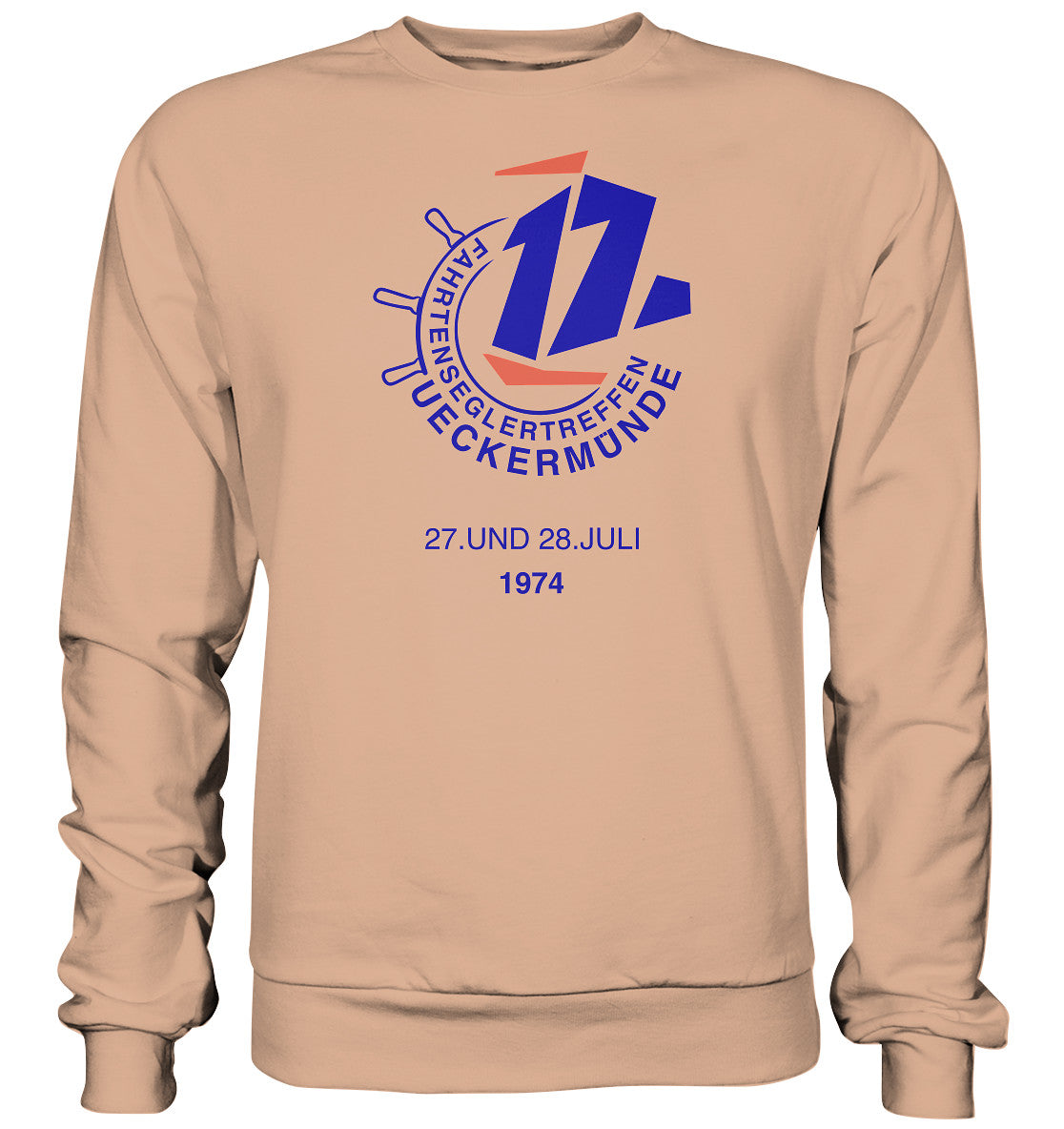 DDR Ostalgie Pullover Unisex • FAHRTENSEGLERTREFFEN UCKERMÜNDE 1974 - hell