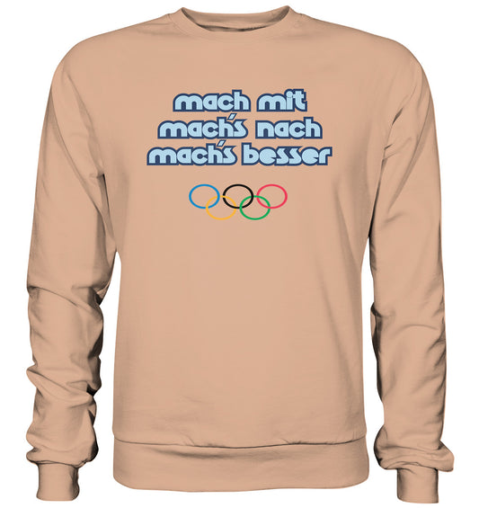 DDR Ostalgie Pullover Unisex • MACHMIT MACHSNACH MACHSBESSER