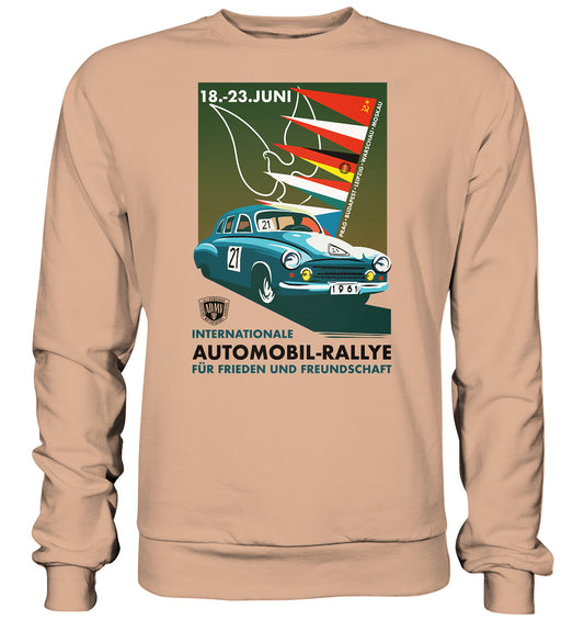 DDR Ostalgie Pullover Unisex • INTERNATIONALE RALLYE WARTBURG 1961 (ORIGINAL-PLAKAT)