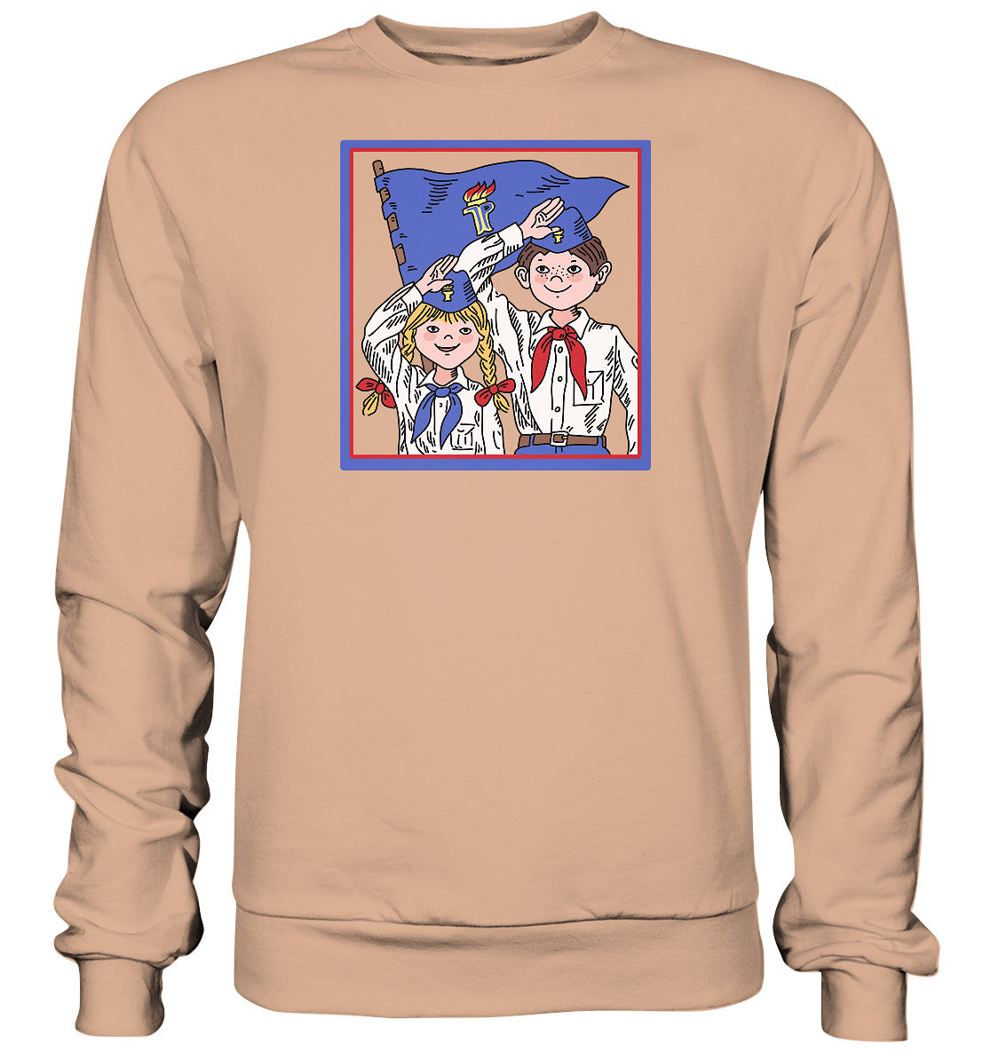 DDR Ostalgie Pullover Unisex • JUNGE PIONIERE - ORIGINAL ILLUSTRATION