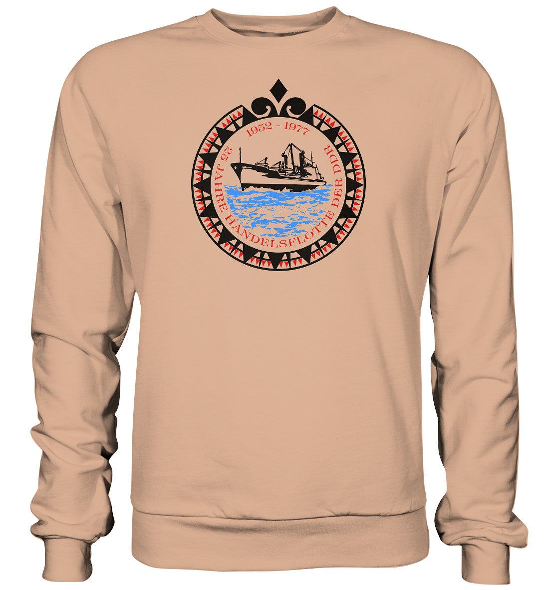 DDR Ostalgie Pullover Unisex • 25 JAHRE HANDELSFLOTTE DER DDR - hell