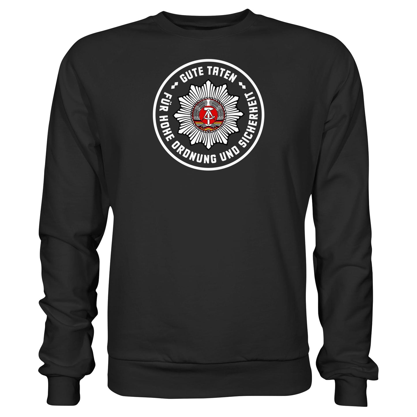 DDR Ostalgie Pullover Unisex • ABZEICHEN VOLKSPOLIZEI FÜR JUNGE PIONIERE