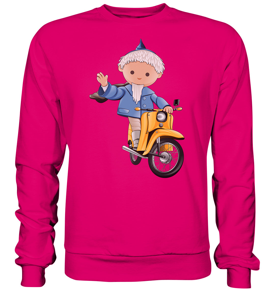 DDR Ostalgie Pullover Unisex • UNSER SANDMÄNNCHEN - AUF DER SCHWALBE - BLAU (PU-137, 1973)