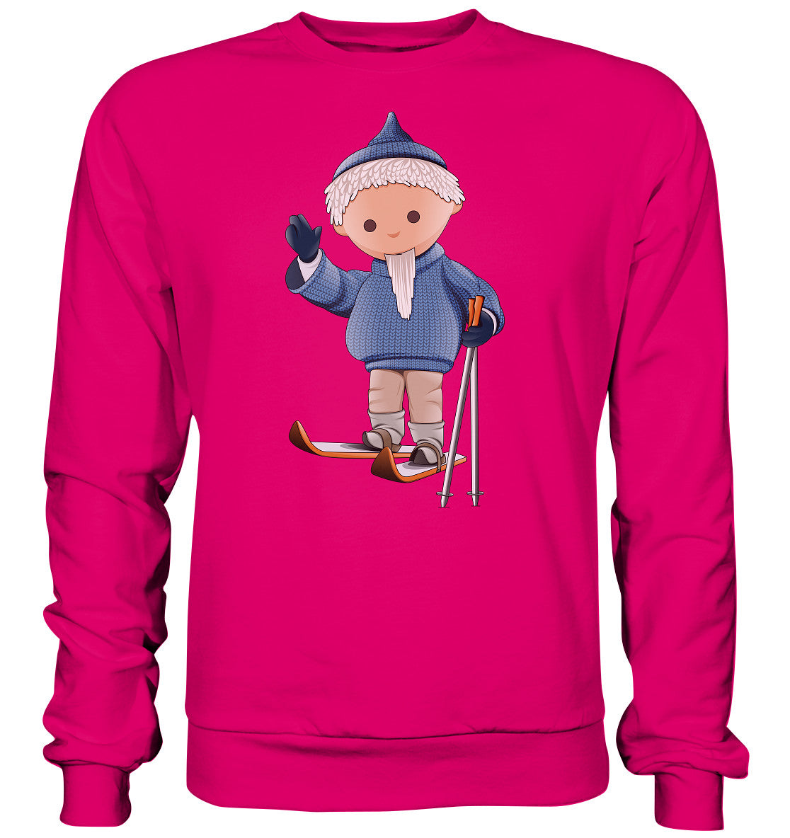 DDR Ostalgie Pullover Unisex • UNSER SANDMÄNNCHEN - AUF SKIERN (PU 422)