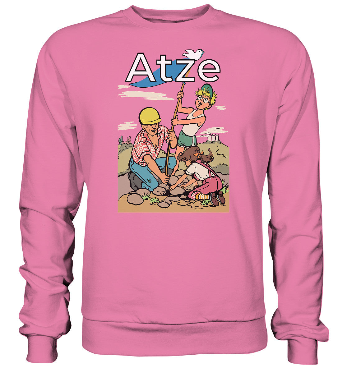 DDR Ostalgie Pullover Unisex • ATZE - TITEL FRIEDENSFLAGGE