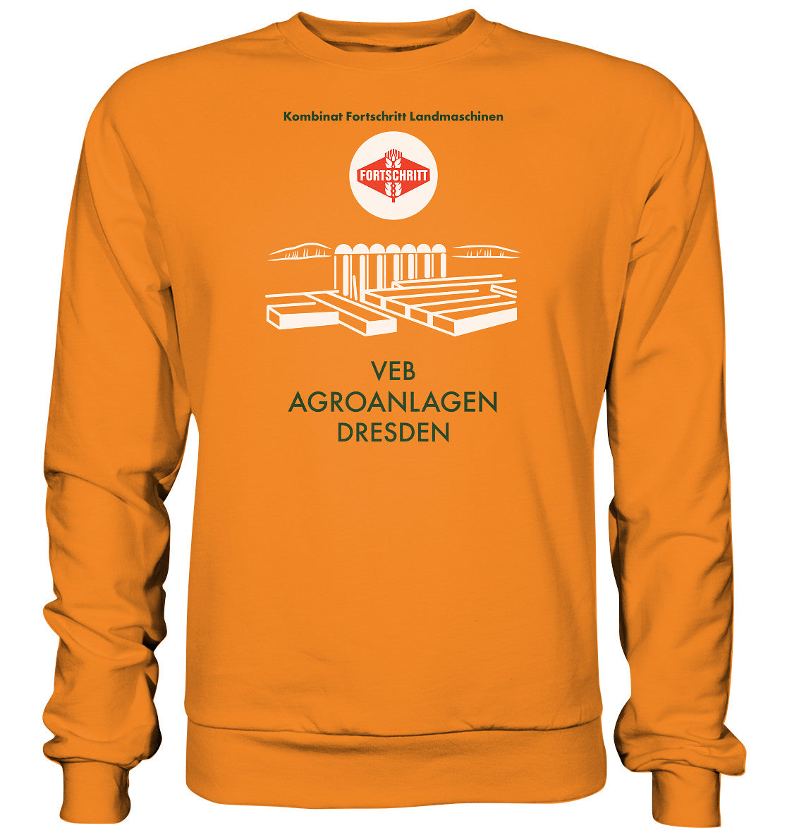 DDR Ostalgie Pullover Unisex • VEB AGROANLAGEN DRESDEN