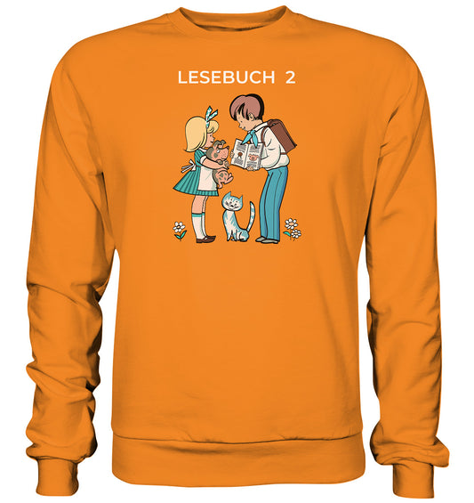 DDR Ostalgie Pullover Unisex • LESEBUCH 2. KLASSE DDR