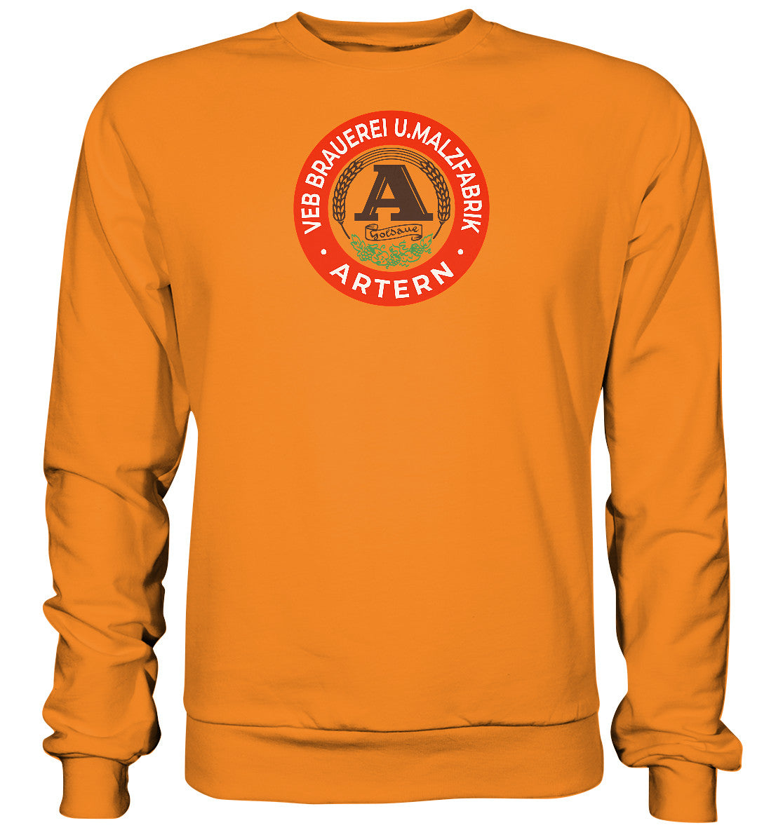 DDR Ostalgie Pullover Unisex • VEB BRAUEREI ARTERN GOLDAUE
