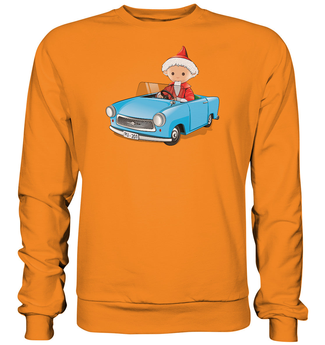 DDR Ostalgie Pullover Unisex • UNSER SANDMÄNNCHEN - TRABI-CRUISER (PU-201)