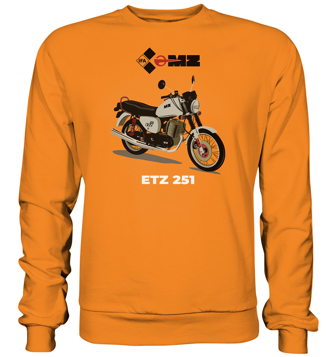 DDR Ostalgie Pullover Unisex • MZ ETZ 251 - ORIGINALWERBUNG