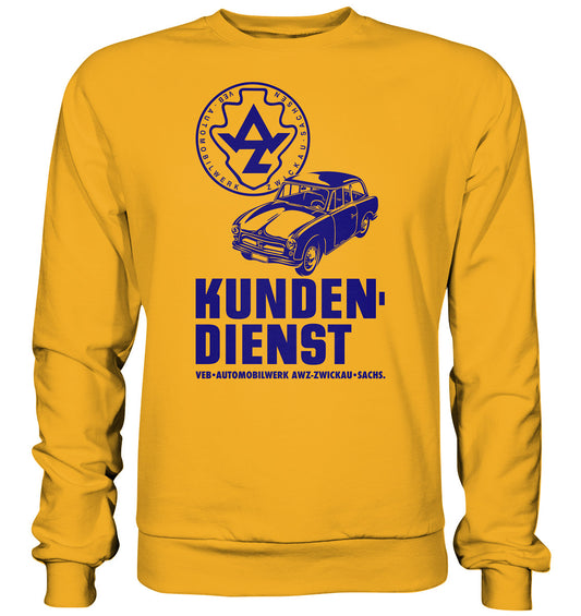 DDR Ostalgie Pullover Unisex • P70 KUNDENDIENST VEB AWZ ZWICKAU